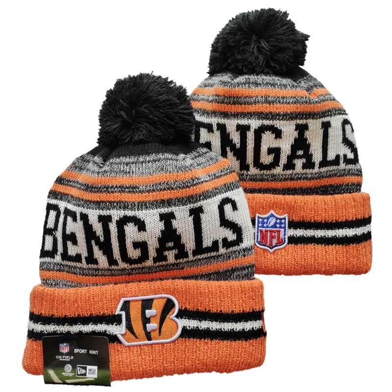 Bengals Team Logo Orange and Gray Pom Cuffed Knit Hat YD,We sell and wholesale Bengals Team Logo Orange and Gray Pom Cuffed Knit Hat YD on line form chian!
